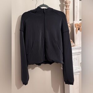 lululemon Softstreme Full-Zip Hoodie – Black (Size 6)